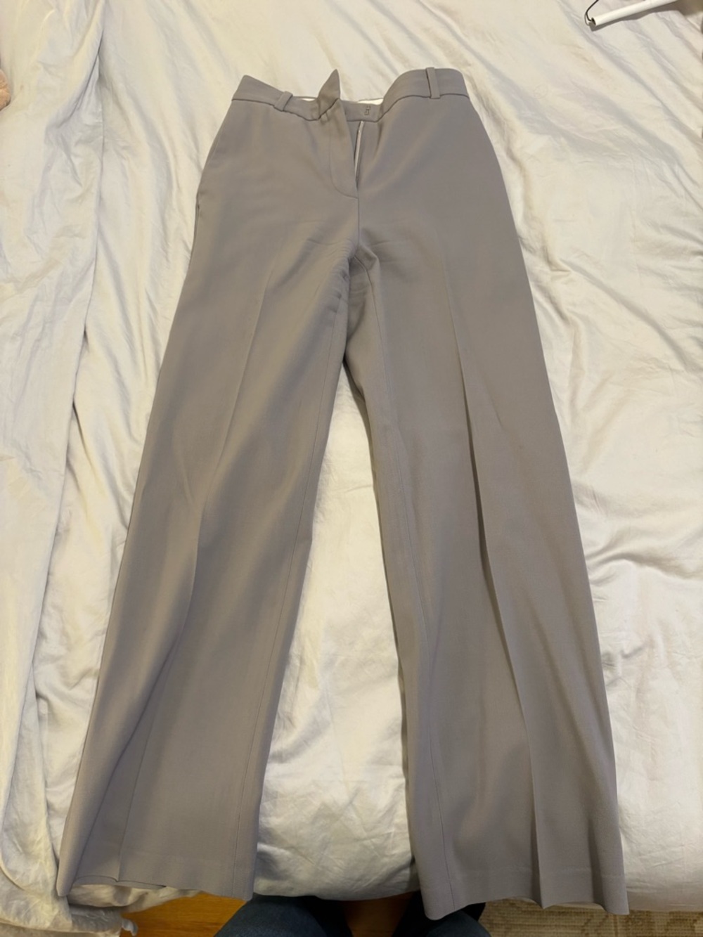 Aritzia Gray Wide-Leg Dress Pants